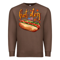Chestnut hot dog Premium Sweatshirt - AdoDesignShop