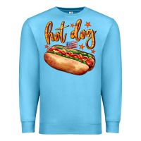 Ocean Blue hot dog Premium Sweatshirt - AdoDesignShop