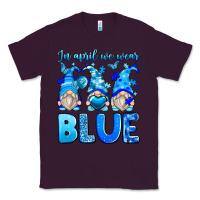 Plum in april we wear blue autism gnomes Classic Tee - Zillion Design Studio