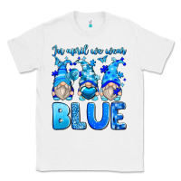 White in april we wear blue autism gnomes Classic Tee - Zillion Design Studio