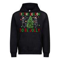 Black Tis' the season to be Jolly Urban Hoodie - NancyCooperArtShop