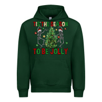 Forest Green Tis' the season to be Jolly Urban Hoodie - NancyCooperArtShop
