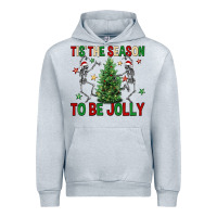 Heather Grey Tis' the season to be Jolly Urban Hoodie - NancyCooperArtShop