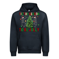 Navy Tis' the season to be Jolly Urban Hoodie - NancyCooperArtShop