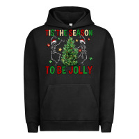 Pigment Black Tis' the season to be Jolly Urban Hoodie - NancyCooperArtShop