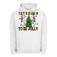Pigment Lunar Rock Tis' the season to be Jolly Urban Hoodie - NancyCooperArtShop