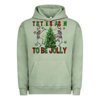Pigment Oil Green Tis' the season to be Jolly Urban Hoodie - NancyCooperArtShop