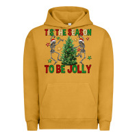 Pigment Peanut Butter Tis' the season to be Jolly Urban Hoodie - NancyCooperArtShop