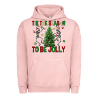 Pigment Salmon Tis' the season to be Jolly Urban Hoodie - NancyCooperArtShop