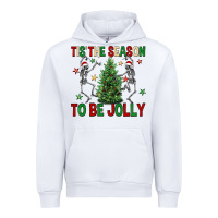 White Tis' the season to be Jolly Urban Hoodie - NancyCooperArtShop