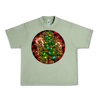 Oil Green Christmas Tree Urban Heavy Tee - RanaPortraitStore