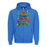 True Royal im not  im just a tall elf Zipper Hoodie - FaDigitalArtStudio