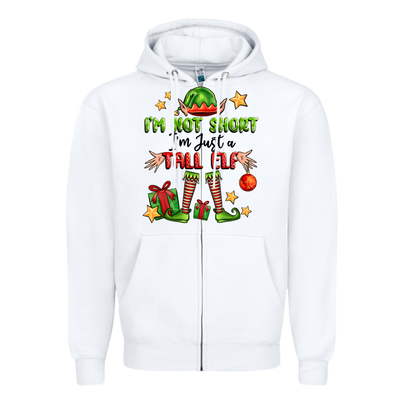 Im Not  Im Just A Tall Elf Zipper Hoodie by FaDigitalArtStudio | Teevron