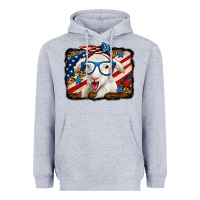 Heather Grey 4th of july baby sheep Heavyweight Hoodie - Jasminsmagicworld