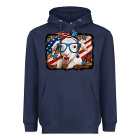 Navy 4th of july baby sheep Heavyweight Hoodie - Jasminsmagicworld
