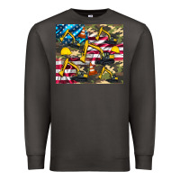 Smoke excavator American flag Premium Sweatshirt - Artiststas