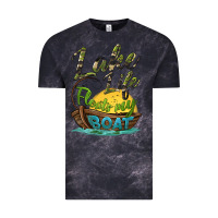 Cloud Black lake life floats my boat Vintage Tee - BarkalooDesign