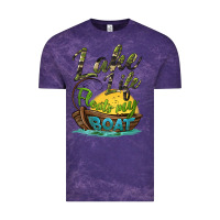 Cloud Purple lake life floats my boat Vintage Tee - BarkalooDesign