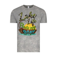 Cloud Rock lake life floats my boat Vintage Tee - BarkalooDesign