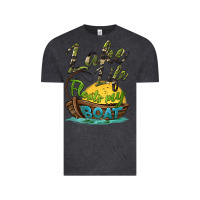 Vintage Black lake life floats my boat Vintage Tee - BarkalooDesign