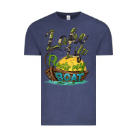 Vintage Denim lake life floats my boat Vintage Tee - BarkalooDesign