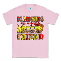Bubblegum Pink diamonds are a girl's best friend softball Classic Tee - Zillion Design Studio