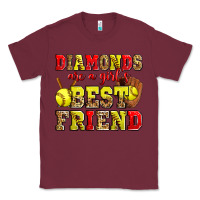 Burgundy diamonds are a girl's best friend softball Classic Tee - Zillion Design Studio