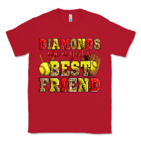 Red diamonds are a girl's best friend softball Classic Tee - Zillion Design Studio