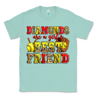 Seafoam diamonds are a girl's best friend softball Classic Tee - Zillion Design Studio