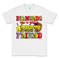 White diamonds are a girl's best friend softball Classic Tee - Zillion Design Studio