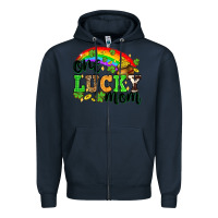 Navy One lucky mom St. Patricks Day Zipper Hoodie - Neo Western