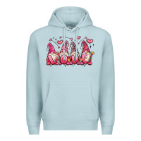 Blue Mist love gnomes valentine's day Premium Hoodie - MaliasSmallBusiness