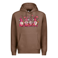 Chestnut love gnomes valentine's day Premium Hoodie - MaliasSmallBusiness