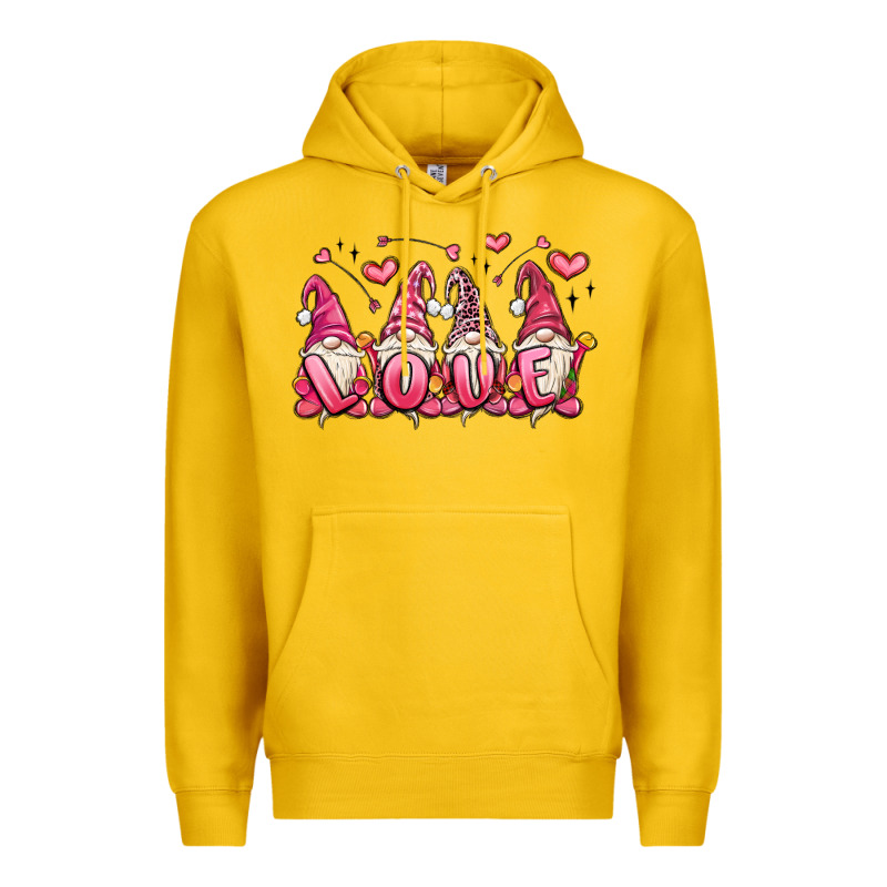 Love Gnomes Valentine's Day Premium Hoodie by MaliasSmallBusiness | Teevron