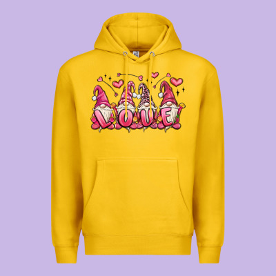 Love Gnomes Valentine's Day Premium Hoodie Designed By Maliassmallbusiness
