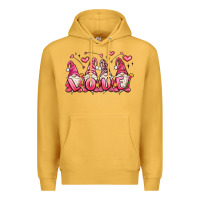 Mustard love gnomes valentine's day Premium Hoodie - MaliasSmallBusiness