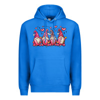 True Royal love gnomes valentine's day Premium Hoodie - MaliasSmallBusiness