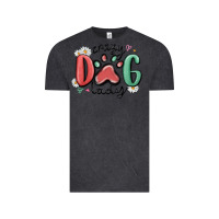 Vintage Black crazy dog lady Vintage Tee - MaliasSmallBusiness