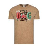 Vintage Coffee crazy dog lady Vintage Tee - MaliasSmallBusiness
