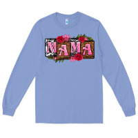 Colony Blue mama with license letters mothers day Long Sleeve Tee - texasbilliewilder