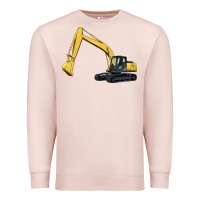 Pale Pink excavator Premium Sweatshirt - Artiststas