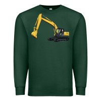 Sports Green excavator Premium Sweatshirt - Artiststas