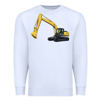 White excavator Premium Sweatshirt - Artiststas
