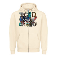 Sandshell god bless the country Zipper Hoodie - SublimationCraftShop
