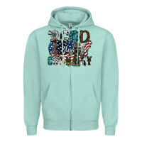 Seafoam god bless the country Zipper Hoodie - SublimationCraftShop