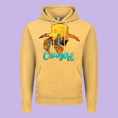 Cowgirl Western Vintage Hoodie Designed By Adodesignshop