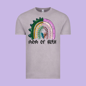 Mom Of Both Rainbow Vintage Tee Designed By Maliassmallbusiness