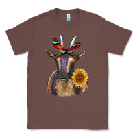 Chestnut sunflower aztec ribbon goat Classic Tee - RanaPortraitStore