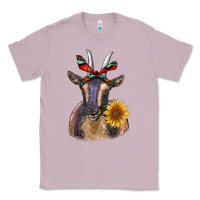 Lilac sunflower aztec ribbon goat Classic Tee - RanaPortraitStore