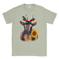 Matcha sunflower aztec ribbon goat Classic Tee - RanaPortraitStore
